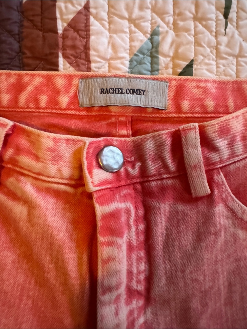 Rachel Comey Coral Pink Acid Wash jeans - Picture 2 of 6